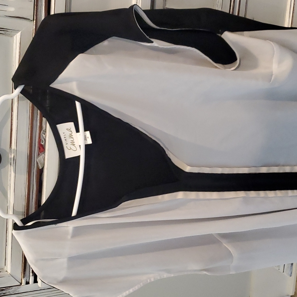 Black and white shirt